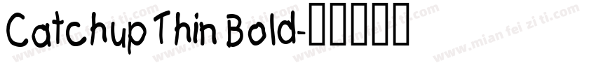 Catchup Thin Bold字体转换